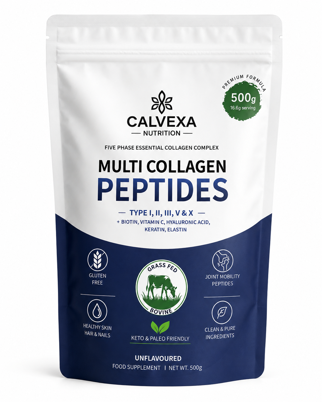 Multi Collagen Peptides Powder 500g