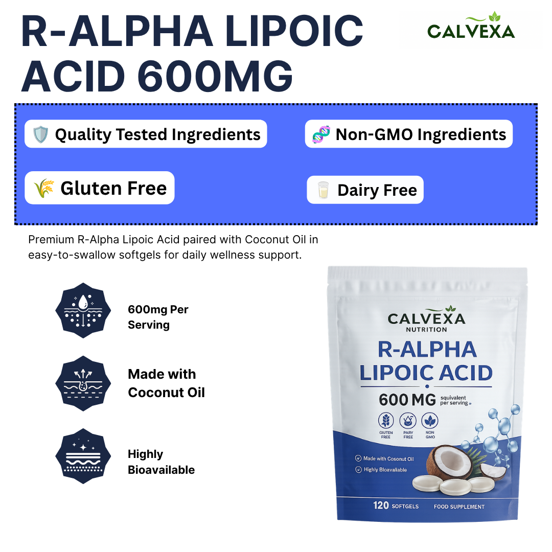 R-Alpha Lipoic Acid 600mg Equivalent